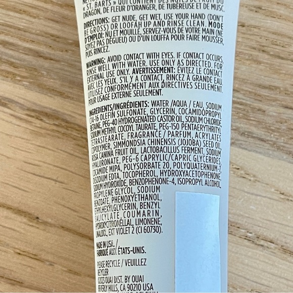 OUAI body cleanser 30ml  OUAI scalp and body scrub 30g  St. Barts mini new skin - Picture 4 of 8